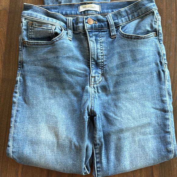 Madewell High Rise 10” Roadtripper Blue Skinny Jeans with Classic Fade size 28 - Picture 2 of 5